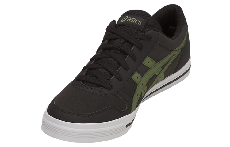 Shop Asics Aaron 黑綠 休閒板鞋