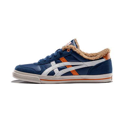 ASICS Aaron Low-Top Sneakers 'Dark Blue Orange White'
