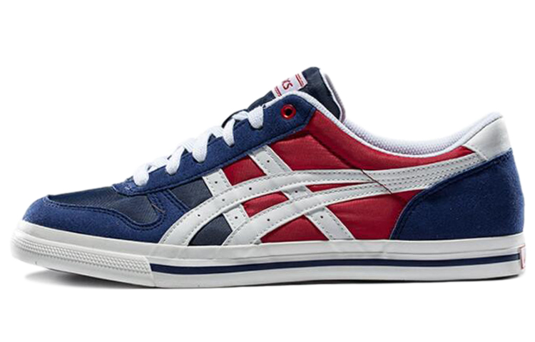 Buy アシックス Aaron ローカットスニーカー 紺/赤/白 H60XJ-5001