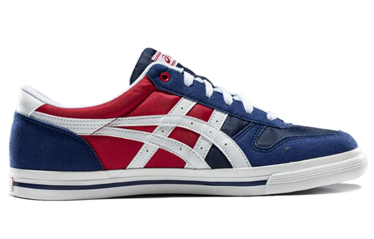 Order アシックス Aaron ローカットスニーカー 紺/赤/白 H60XJ-5001