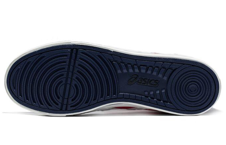 Shop ASICS Aaron 低帮运动鞋“暗蓝红白” H60XJ-5001