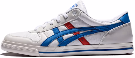 ASICS Unisex Aaron Low-Top Sneakers White/Blue H50XJ-0142 ASICS Unisex Aaron Low-Top Sneakers White/Blue H50XJ-0142