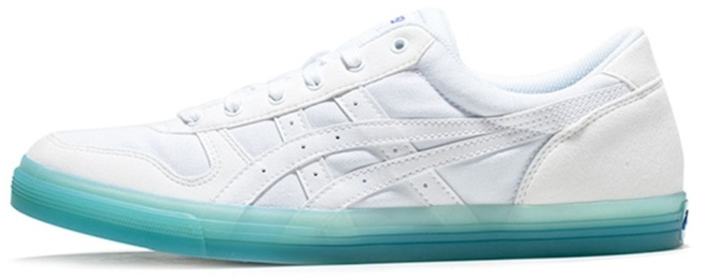 ASICS Aaron Jelly Sole Retro Casual Shoes White Blue 1201A014 100