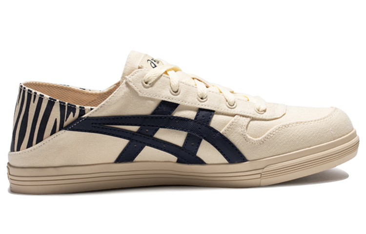 Order Asics Aaron Slip-on 復古運動休閒鞋 男女通款 米藏青