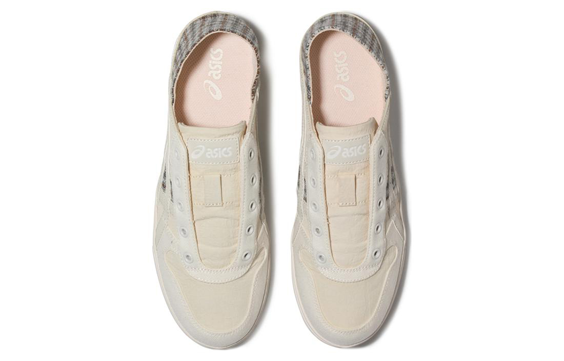 Lookbook Asics Aaron Slip-On 防滑耐磨 低筒 運動休閒鞋 男女款 白灰