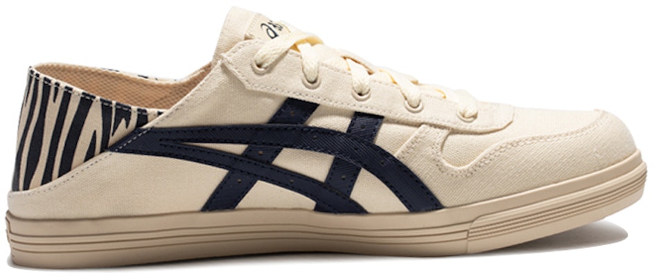 Asics Aaron Slip-on 復古運動休閒鞋 男女通款 米藏青 Order Asics Aaron Slip-on 復古運動休閒鞋 男女通款 米藏青