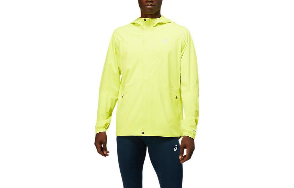ASICS Accelerate Jacket Yellow Full-Zip Hoodie Casual Long Sleeve 2011A976-750