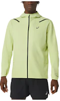 ASICS Accelerate Waterproof 20 Jacket Green Hooded Zip-Up Casual Coat 2011C242-750 ASICS Accelerate Waterproof 20 Jacket Green Hooded Zip-Up Casual Coat 2011C242-750