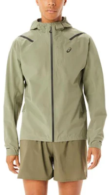 ASICS Accelerate Waterproof 20 Jacket Green Hooded Zip-Up Jacket 2011C242-302 Buy ASICS Accelerate Waterproof 20 Jacket Green Hooded Zip-Up Jacket 2011C242-302