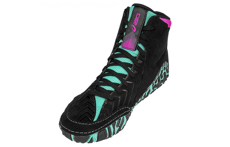 Lookbook ASICS Aggressor 3 Wrestling 'Hitam Ungu' J604Y-9099