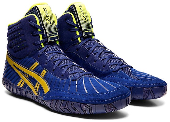 ASICS Aggressor 4 'Drive Blue Rich Gold' 1081A001-400 Lookbook ASICS Aggressor 4 'Drive Blue Rich Gold' 1081A001-400