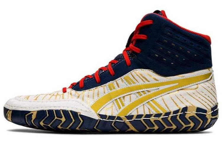 ASICS Aggressor 4 'White Blue Yellow' 1081A023-100
