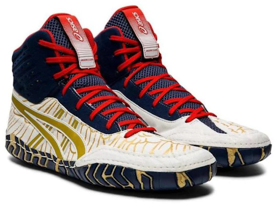 ASICS Aggressor 4 'Putih Biru Kuning' 1081A023-100 Lookbook ASICS Aggressor 4 'Putih Biru Kuning' 1081A023-100