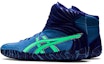 Shop ASICS Aggressor 5 'Azure New Leaf' Biru Daun Baru 1081A048-400