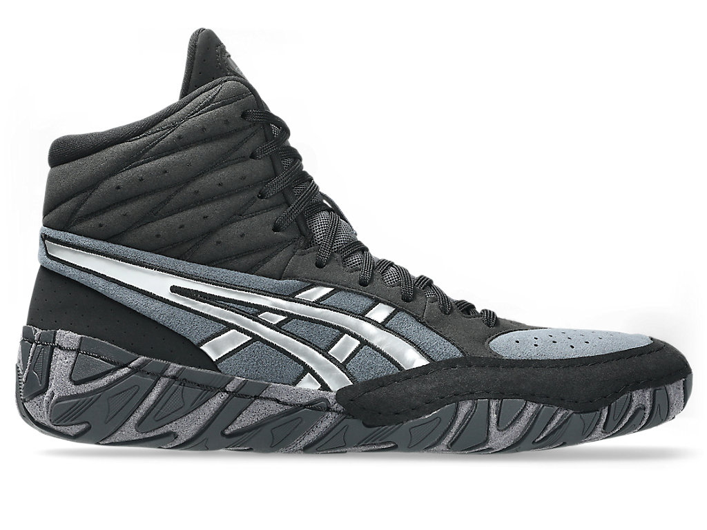 ASICS Aggressor 6 Wrestling Shoes Black/Pure Silver 1081A067-001