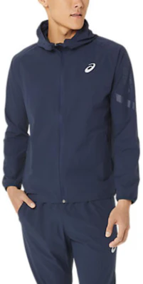 ASICS AIM Waterproof Stretch Hoodie Jacket Unisex - Dark Navy 2031E258-400 Buy ASICS AIM Waterproof Stretch Hoodie Jacket Unisex - Dark Navy 2031E258-400