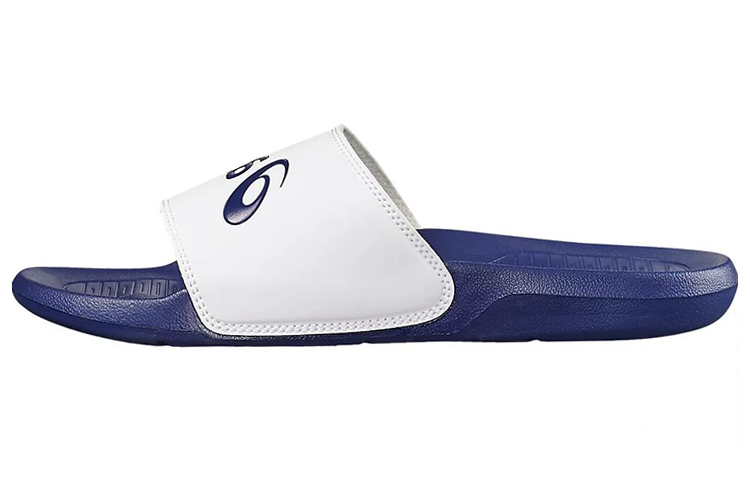 ASICS AS003 'Comfort Slip-Resistant Sport Slides White Blue' P72NS-4901