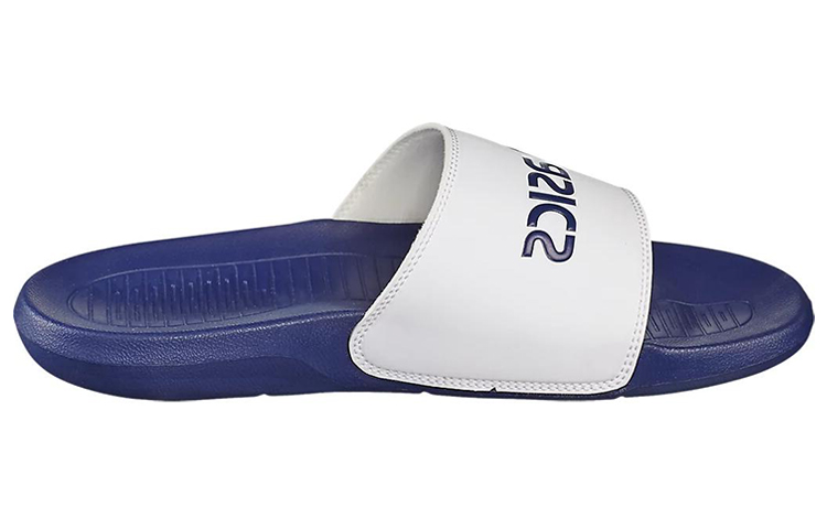 Order ASICS AS003 'Comfort Slip-Resistant Sport Slides White Blue' P72NS-4901