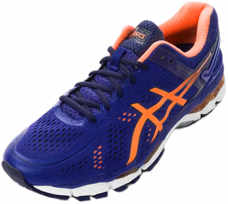 Asics Gel-Kayano 22 運動 耐磨防滑 低筒 跑步鞋 男款 藍橘色 Lookbook Asics Gel-Kayano 22 運動 耐磨防滑 低筒 跑步鞋 男款 藍橘色