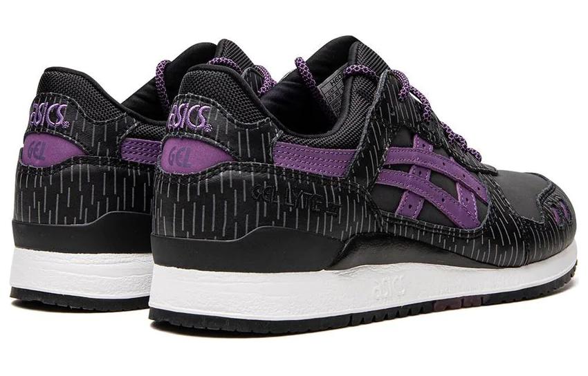 Shop Atmos x Asics Gel-Lyte 3 III“午夜東京”低帮跑步鞋 男女同款 黑紫色