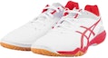 Lookbook アシックス アタック ドミネイト FF 白×赤 TPA334-0123