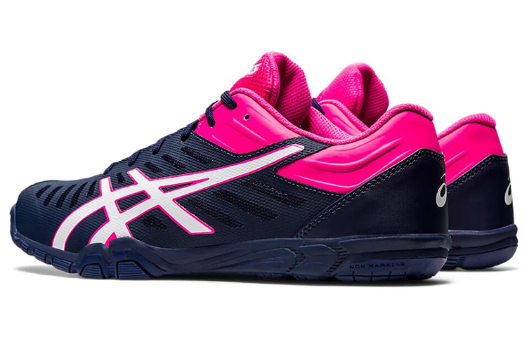 Lookbook ASICS Attack Excounter 2 Bleu/Rose 1073A002-401