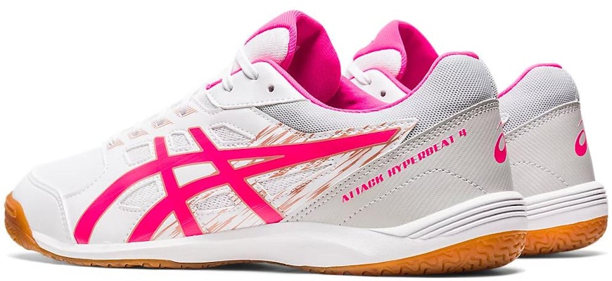 女士 ASICS Attack Hyperbeat 4 '白色 粉紅光' 1073A056-101 Shop 女士 ASICS Attack Hyperbeat 4 '白色 粉紅光' 1073A056-101