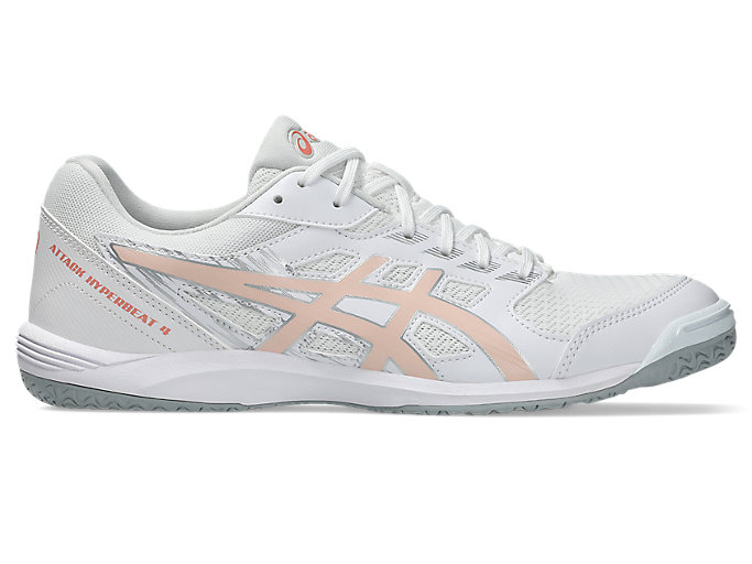 ASICS Attack Hyperbeat 4 Indoor Court Shoes White/Breeze 1073A056-103