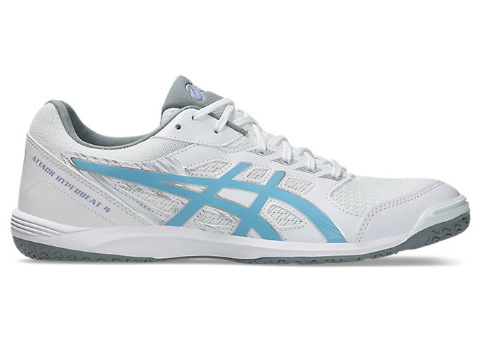 ASICS Attack Hyperbeat 4 Indoor Court Shoes White/Arctic Sky 1073A056-102