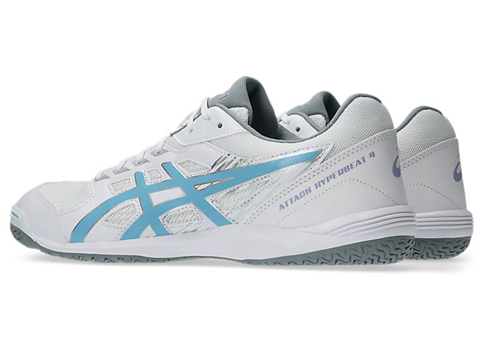 Lookbook ASICS Attack Hyperbeat 4 室內球鞋 白/極地天藍 1073A056-102