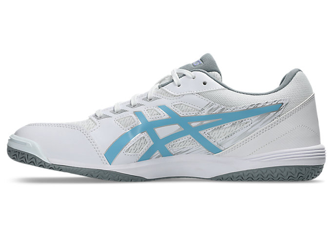 Shop ASICS Attack Hyperbeat 4 室內球鞋 白/極地天藍 1073A056-102