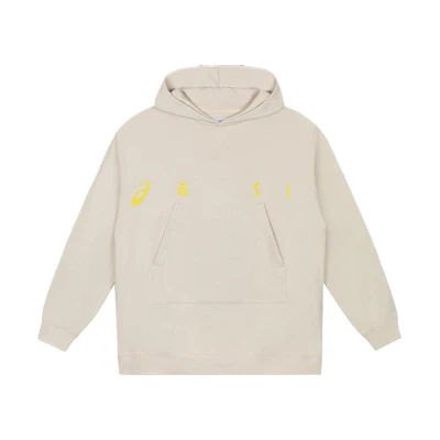 ASICS Beige Hoodie Unisex Casual Fashion Long Sleeve Sweatshirt 2203A065-020
