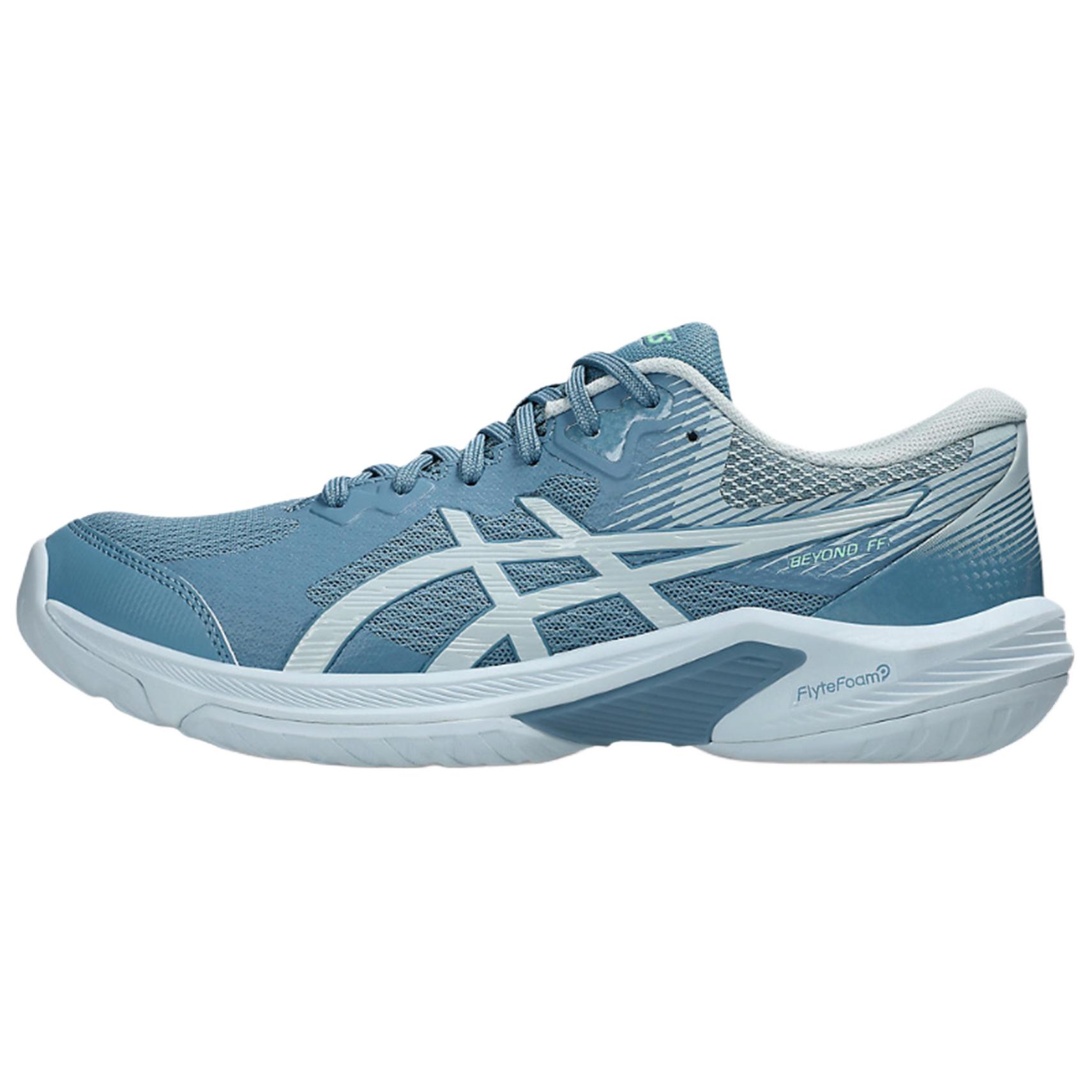 ASICS Beyond FF Badminton Shoes Blue - Durable, Supportive & Breathable. 1071A092-402