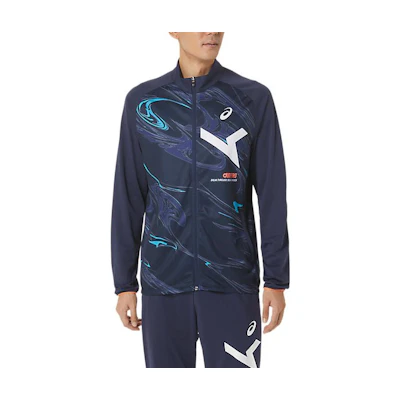 ASICS Big Logo Full-Zip Jacket Navy Blue 2031D995-400