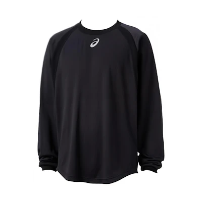 ASICS Black Crewneck Sweatshirt with Solid Logo Embroidery 2121A342-001