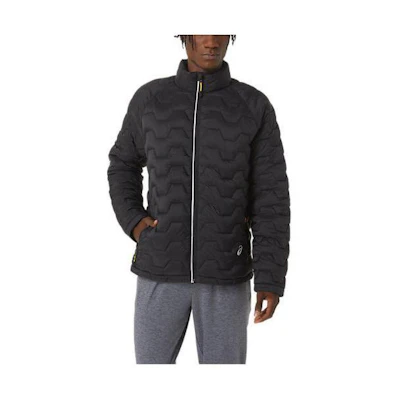 ASICS Black High-Neck Zip-Up Jacket 2031B906-001
