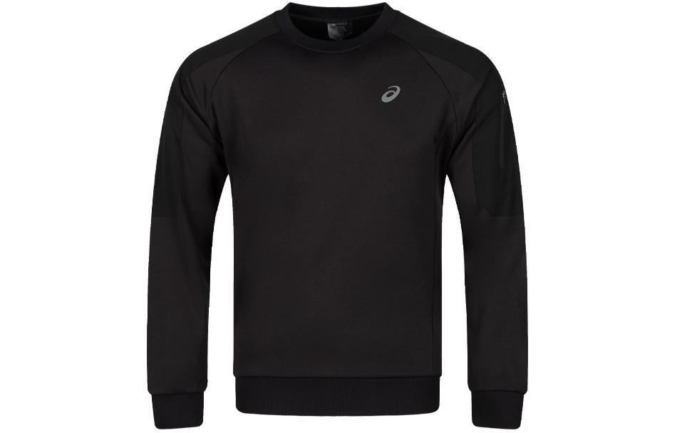 ASICS Black Logo Graphic Crewneck Pullover Sweatshirt 2031E445-001