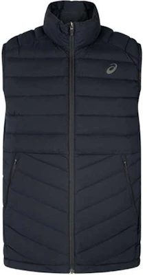 ASICS Black Logo Outdoor Sports Vest with Zip and Stand Collar 2031E863-001 Buy ASICS Black Logo Outdoor Sports Vest with Zip and Stand Collar 2031E863-001