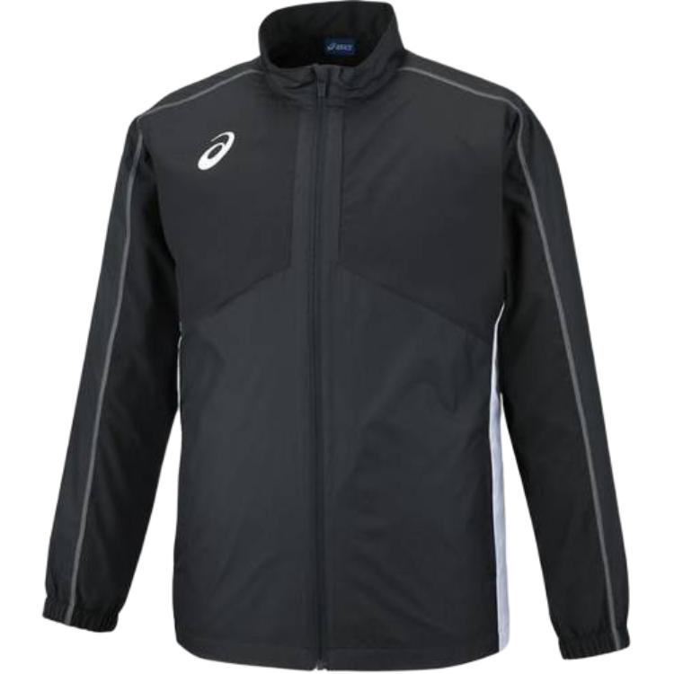 ASICS Black Logo Print Zip-Up Track Jacket 2031A243-001