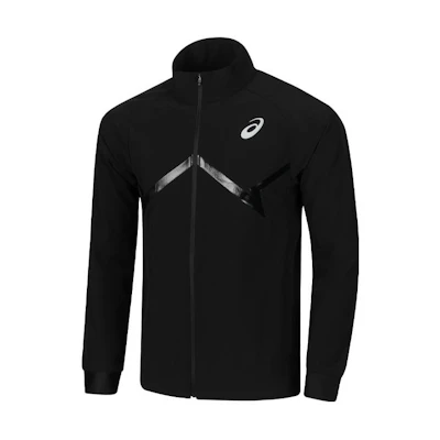 ASICS Black Logo Zip-Up Breathable Long-Sleeve Jacket 2091A622-001