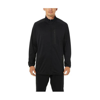 ASICS Black Long-Sleeve Zip-Up Jacket with Stand Collar 2031C911-001