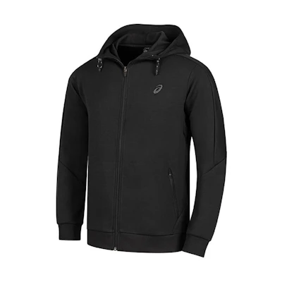 ASICS Black Moisture-Wicking Zip-Up Hoodie Jacket 2031E670-001