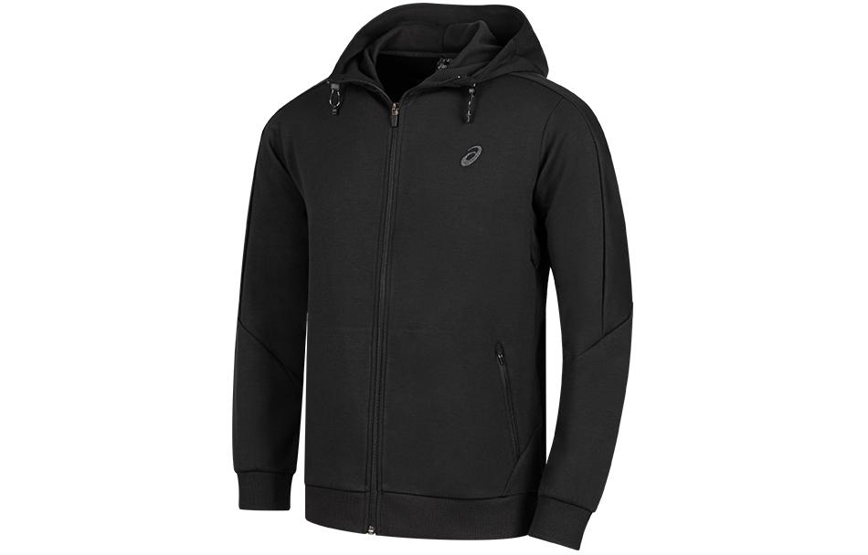 Order 아식스 블랙 땀 흡수 지퍼업 후드 재킷 2031E670-001