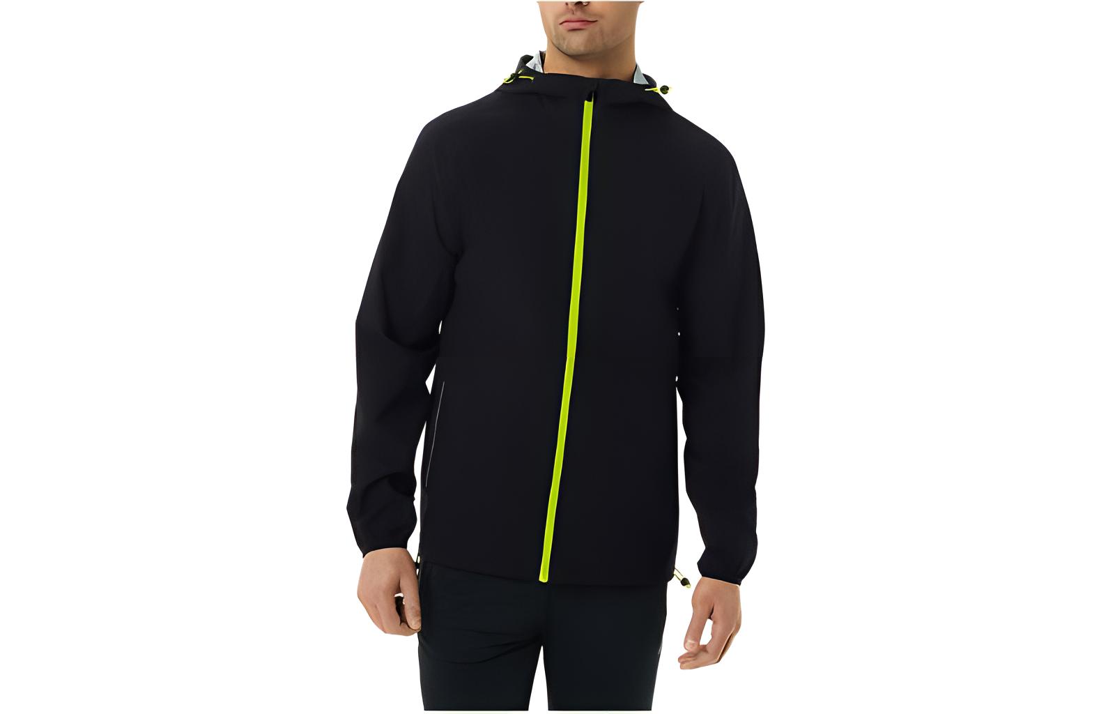 ASICS Black Oversized Casual Hoodie Jacket 2031C313-004