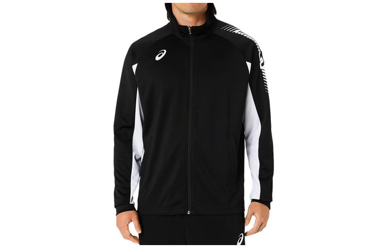 ASICS Black Patterned Print Zip-Up Track Jacket 2031D929-001