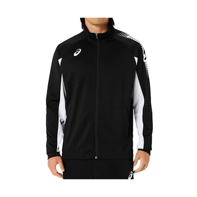 ASICS Black Patterned Print Zip-Up Track Jacket 2031D929-001