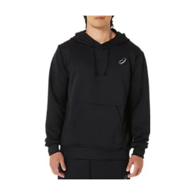 ASICS Black Pullover Hoodie with Logo Print 2033B390-001