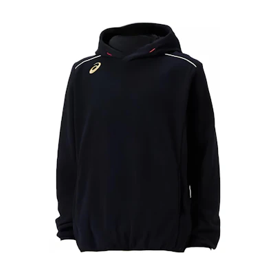 ASICS Black Pullover Hoodie with Logo Print 2121A339-001