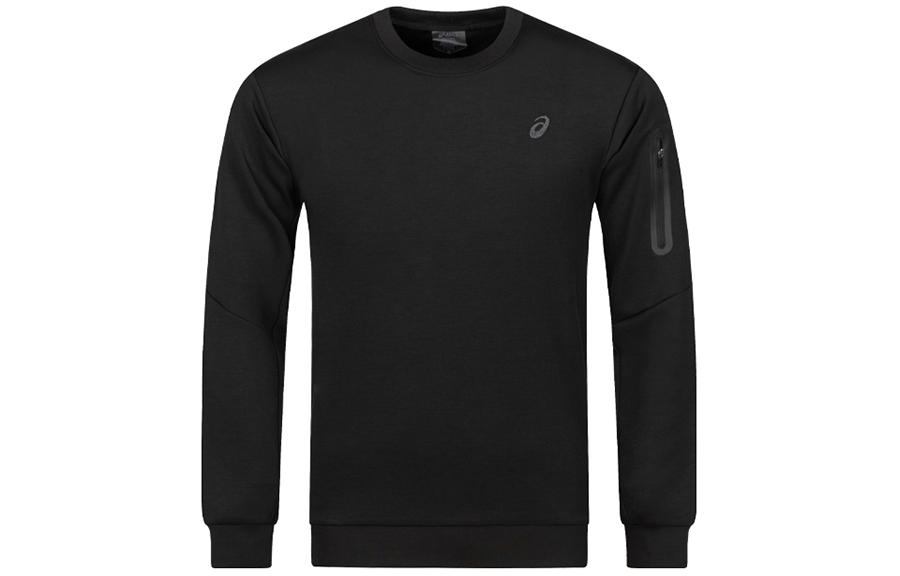 ASICS Black Quick-Dry Long-Sleeve Pullover Sweatshirt for Outdoor 2031E436-001