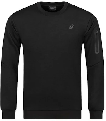 ASICS Black Quick-Dry Long-Sleeve Pullover Sweatshirt for Outdoor 2031E436-001 Buy ASICS Black Quick-Dry Long-Sleeve Pullover Sweatshirt for Outdoor 2031E436-001
